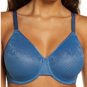 Wacoal Visual Effects Unlined Underwire Minimizer Bra Size 32DDD Ensign blue